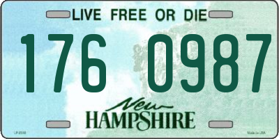 NH license plate 1760987