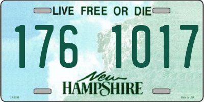 NH license plate 1761017