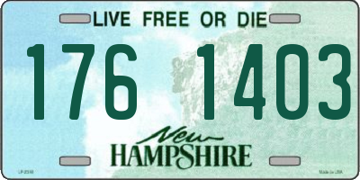 NH license plate 1761403