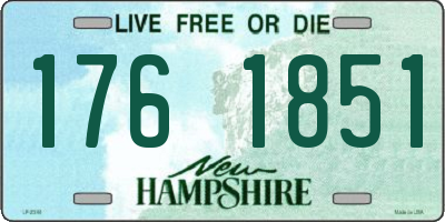 NH license plate 1761851