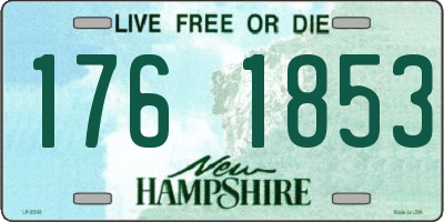 NH license plate 1761853