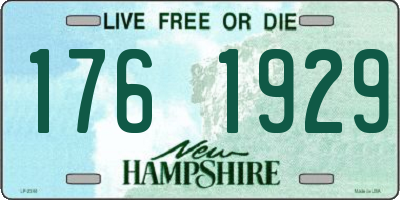 NH license plate 1761929