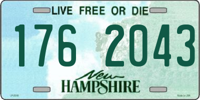 NH license plate 1762043