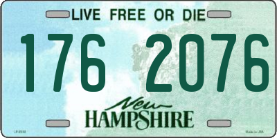 NH license plate 1762076