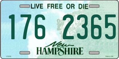 NH license plate 1762365