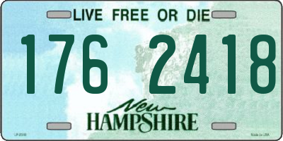 NH license plate 1762418