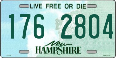 NH license plate 1762804