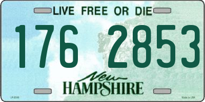 NH license plate 1762853