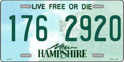 NH license plate 1762920