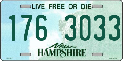 NH license plate 1763033