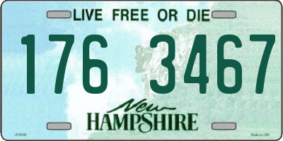 NH license plate 1763467