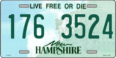 NH license plate 1763524