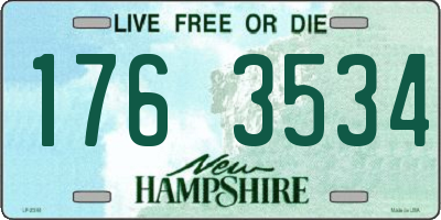 NH license plate 1763534