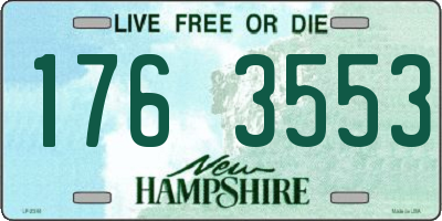 NH license plate 1763553