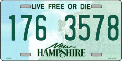 NH license plate 1763578