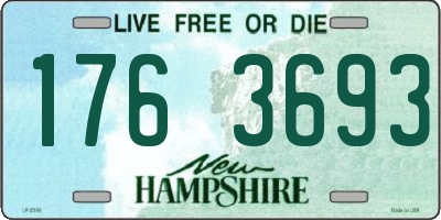 NH license plate 1763693