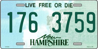 NH license plate 1763759