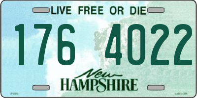NH license plate 1764022