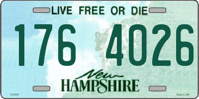 NH license plate 1764026