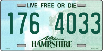 NH license plate 1764033