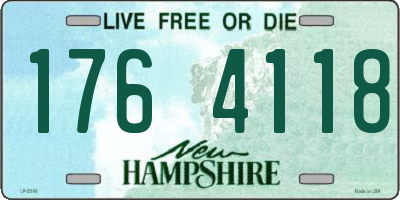 NH license plate 1764118