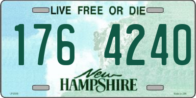 NH license plate 1764240