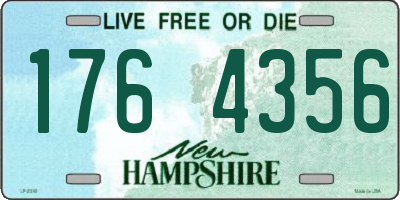 NH license plate 1764356