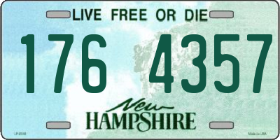 NH license plate 1764357