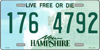 NH license plate 1764792
