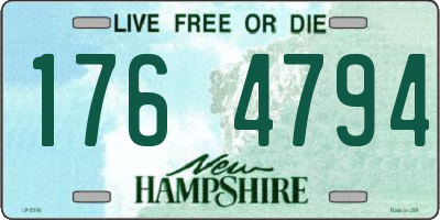NH license plate 1764794