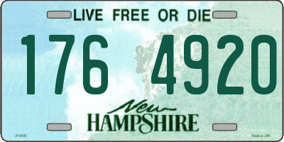 NH license plate 1764920