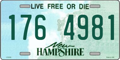 NH license plate 1764981