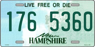 NH license plate 1765360