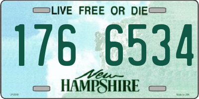 NH license plate 1766534