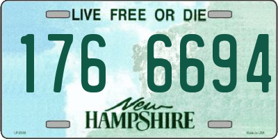 NH license plate 1766694