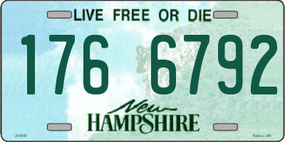 NH license plate 1766792
