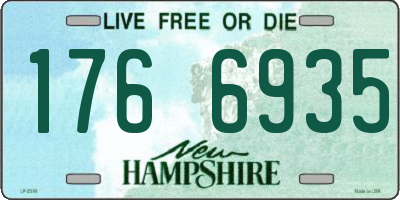 NH license plate 1766935