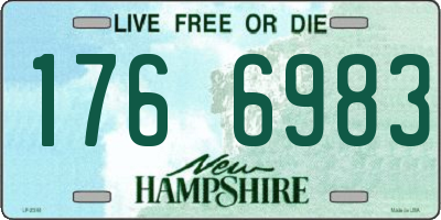 NH license plate 1766983