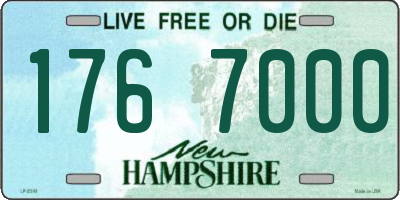 NH license plate 1767000