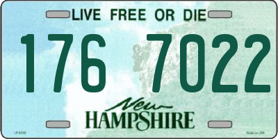 NH license plate 1767022