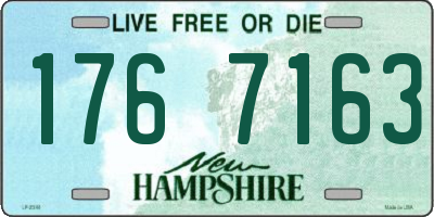 NH license plate 1767163