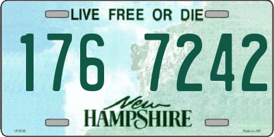 NH license plate 1767242