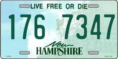 NH license plate 1767347