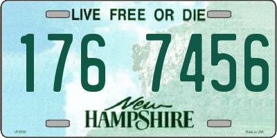 NH license plate 1767456