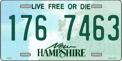 NH license plate 1767463