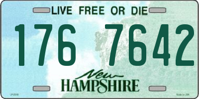 NH license plate 1767642