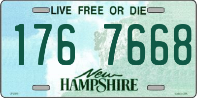 NH license plate 1767668