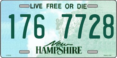 NH license plate 1767728