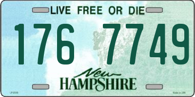 NH license plate 1767749