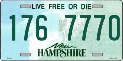 NH license plate 1767770